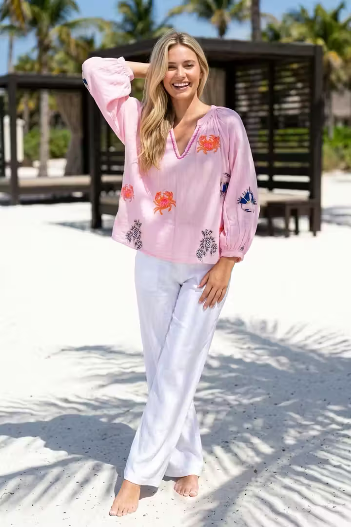 Rosa Crab Emb Blouse