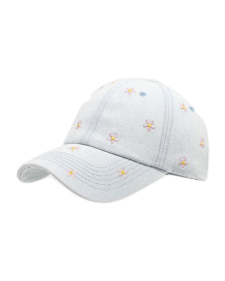 Flower Poer Emb Cap
