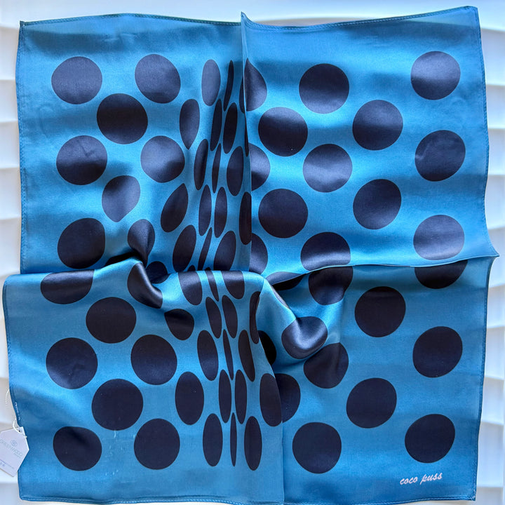 Silk Big Spotty Dotty Neck Scarf