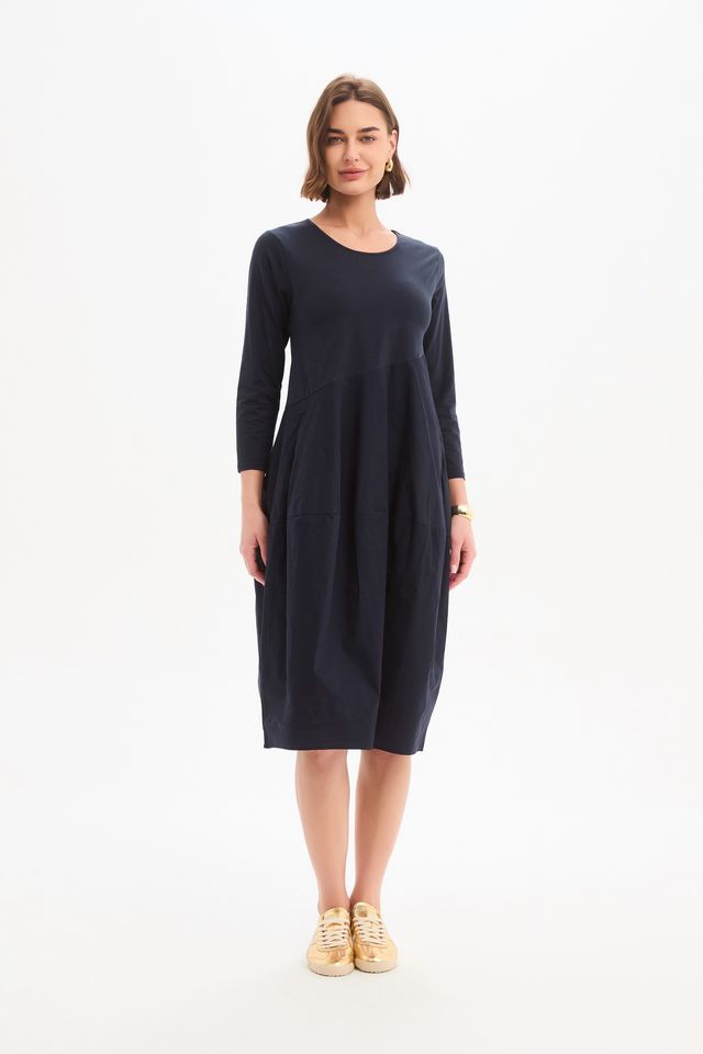 Diagonal Seam Combi dress