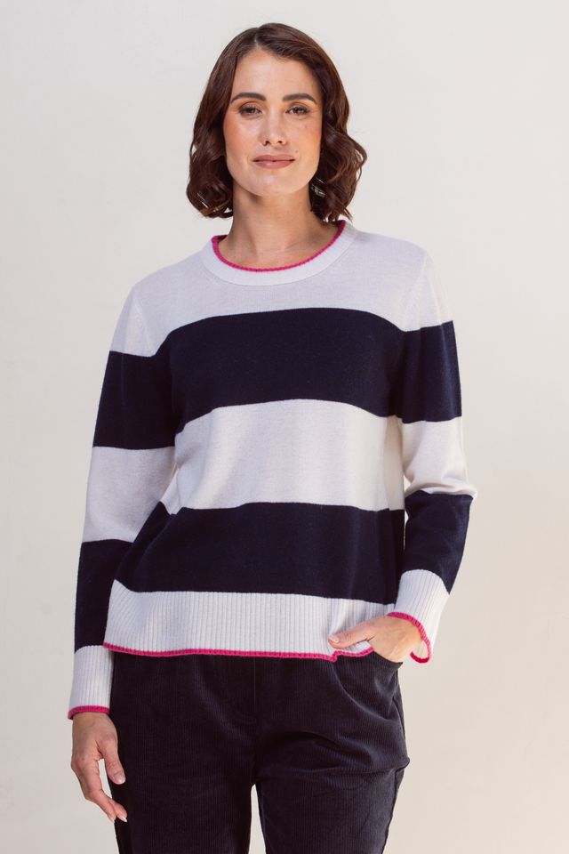 Wide Stripe Sweater SS