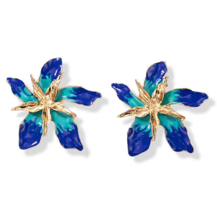 Jacinta Enamel Statement Earrings