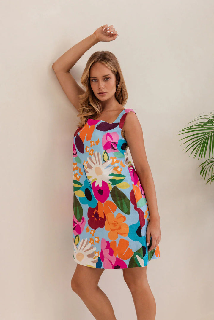 Shift Dress Bloom Burst