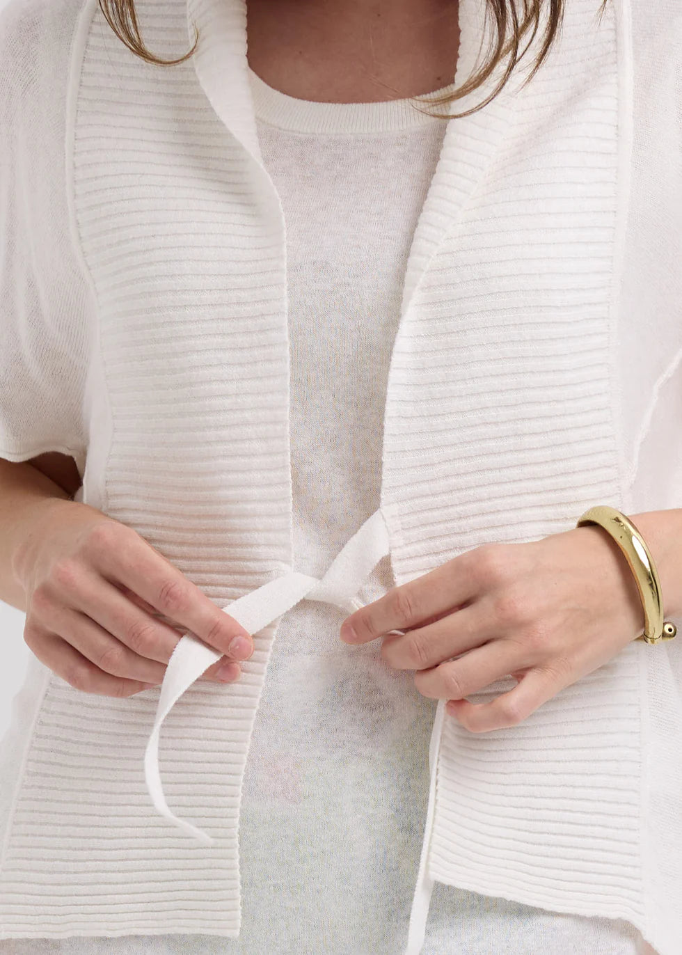 Linen Tie Cardi