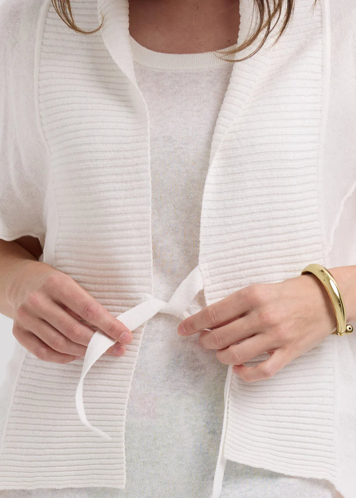 Linen Tie Cardi