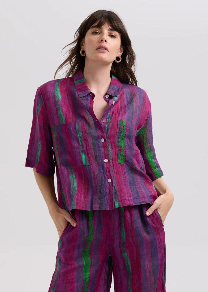 Painted Linen Shirt