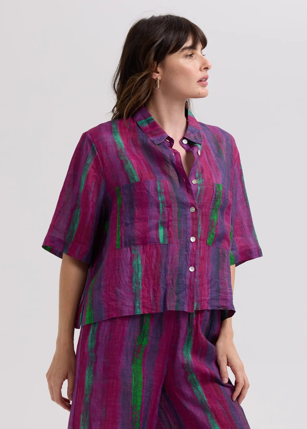 Painted Linen Shirt