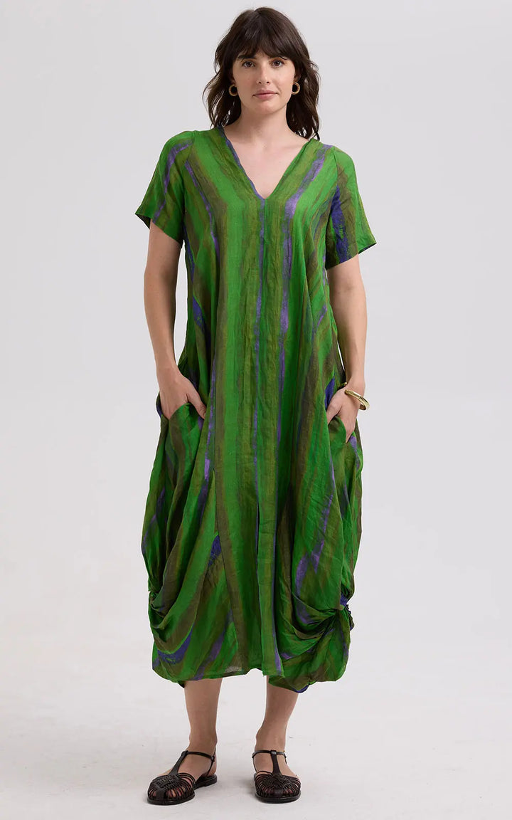 Painted Linen Dress