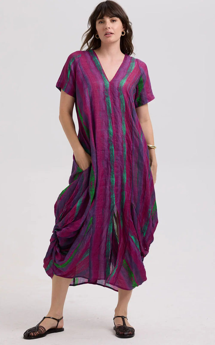Painted Linen Dress