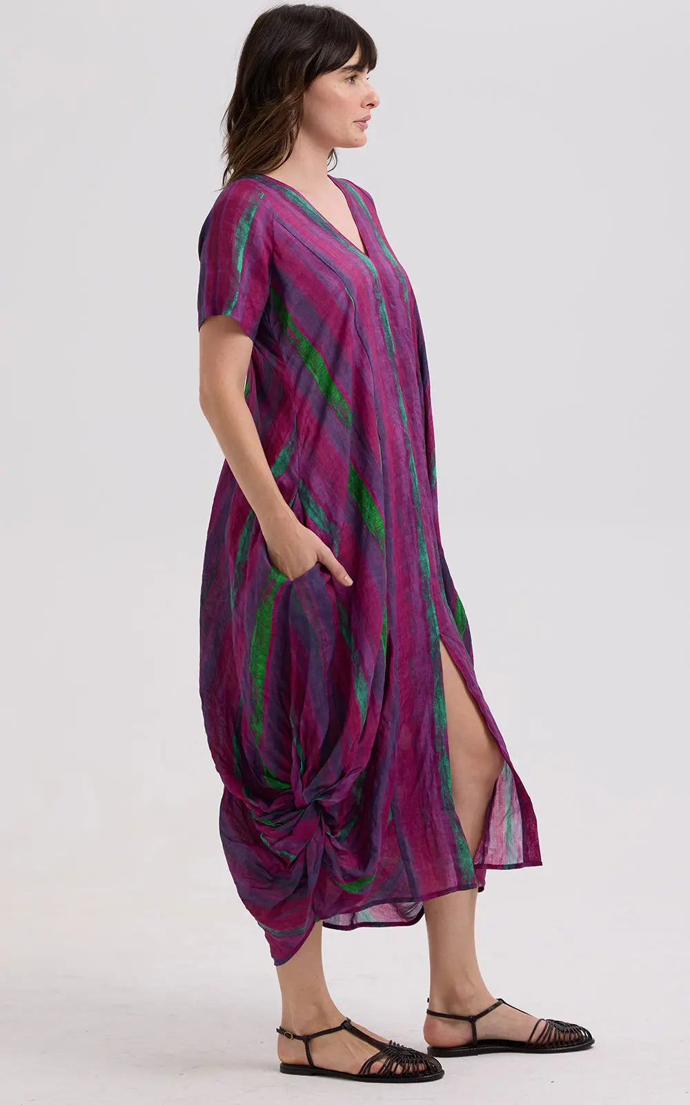 Painted Linen Dress
