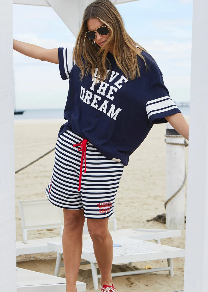 LIVE THE DREAM RETRO TEE - NAVY