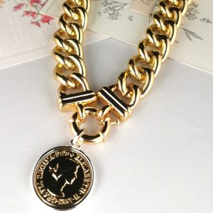 Link Necklace W Coin