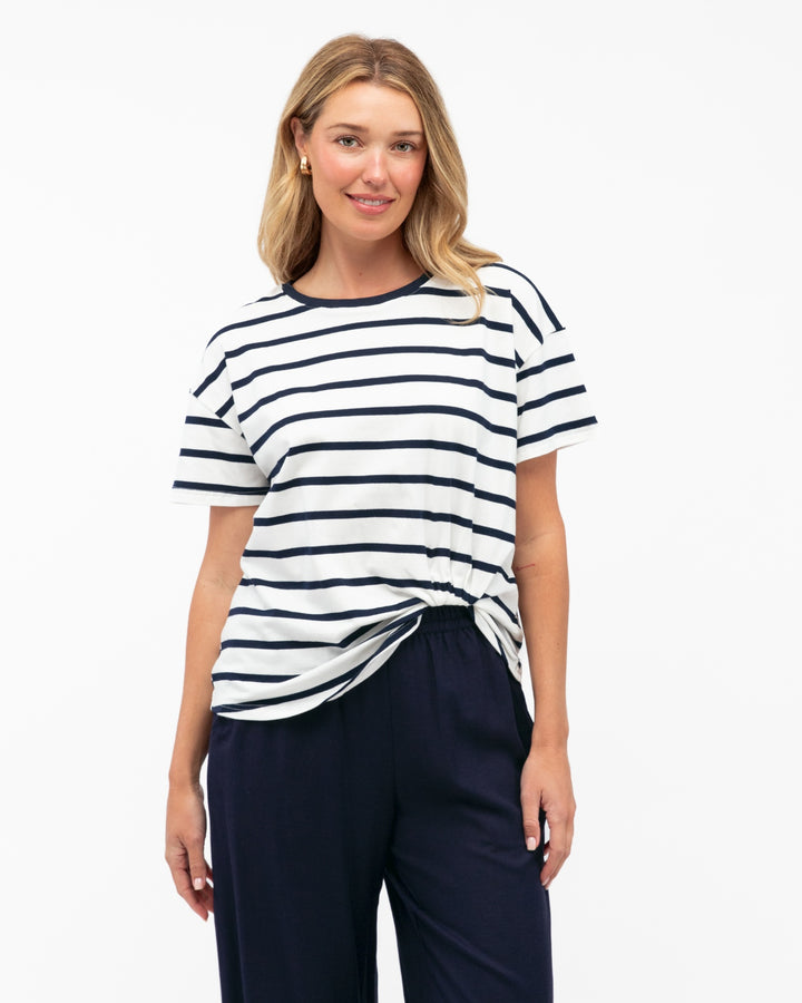 Easy Tuck Tee- Stripe