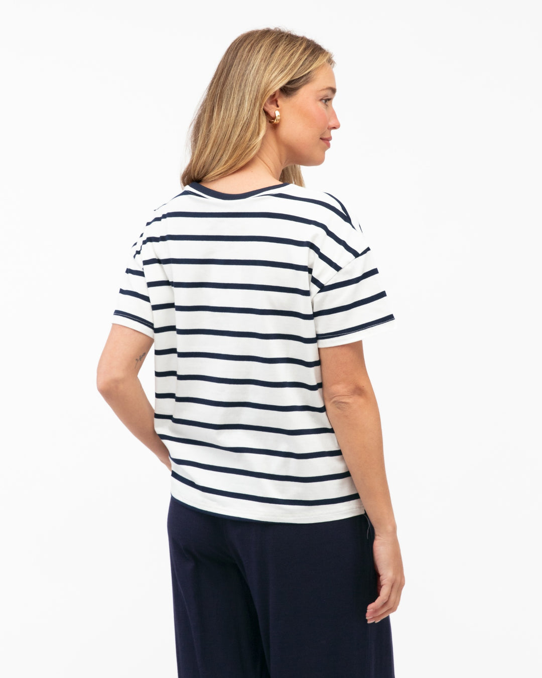 Easy Tuck Tee- Stripe