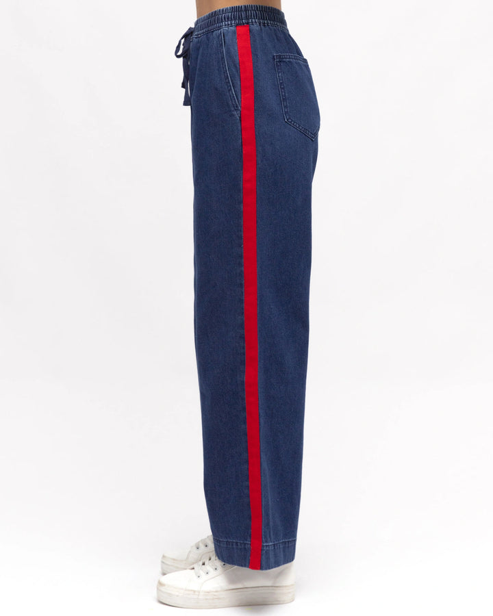 Luna Denim Jeans Red Stripe