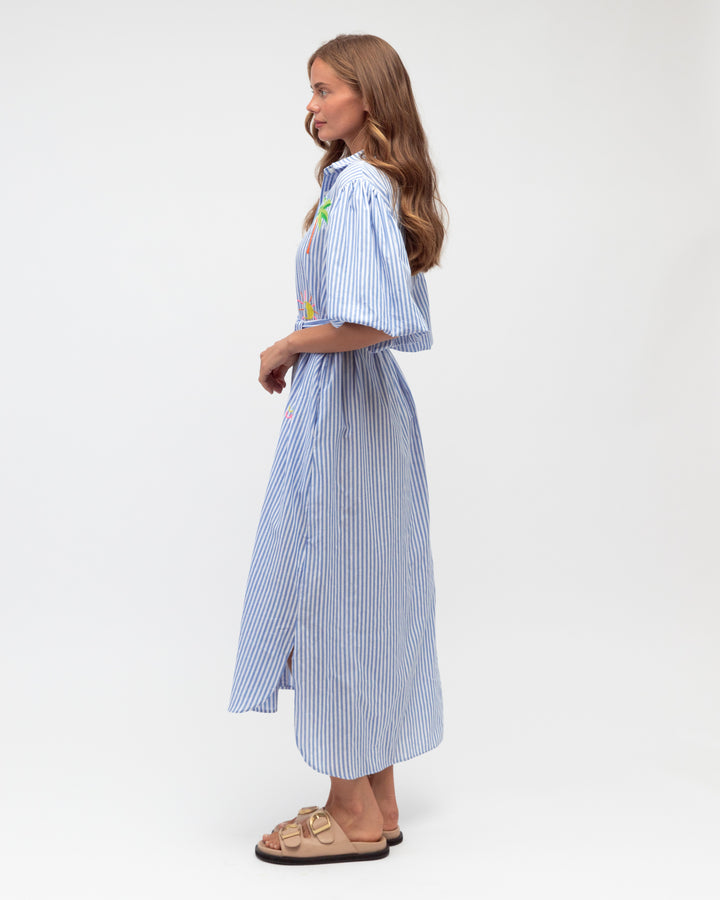Embroidered Shirtdress
