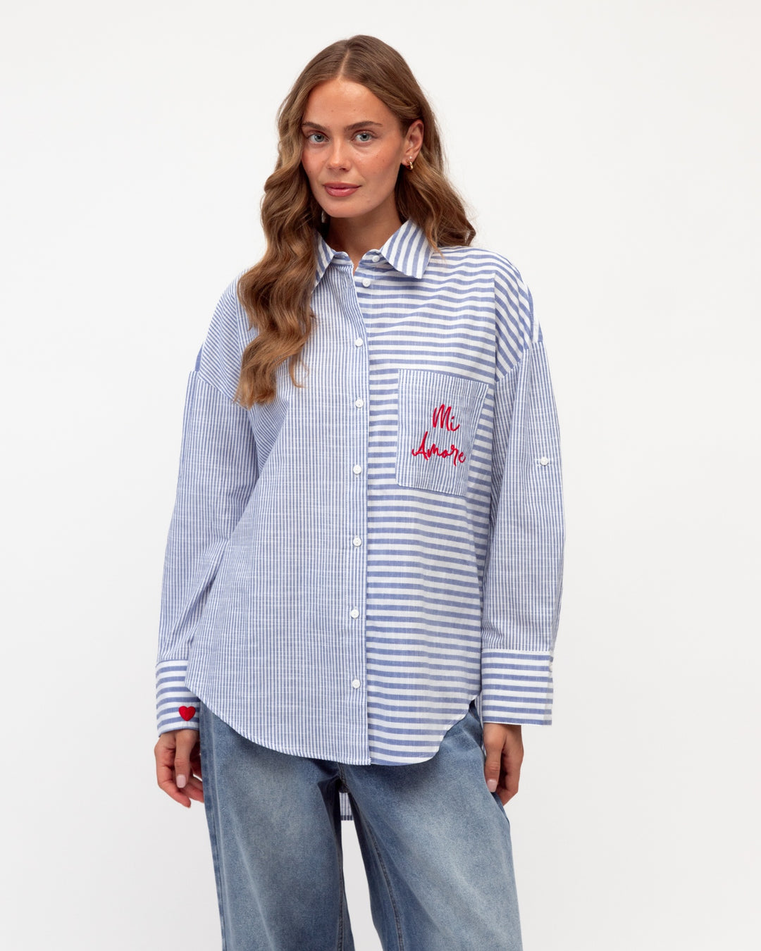 MI AMORE EMBROIDERED SHIRT