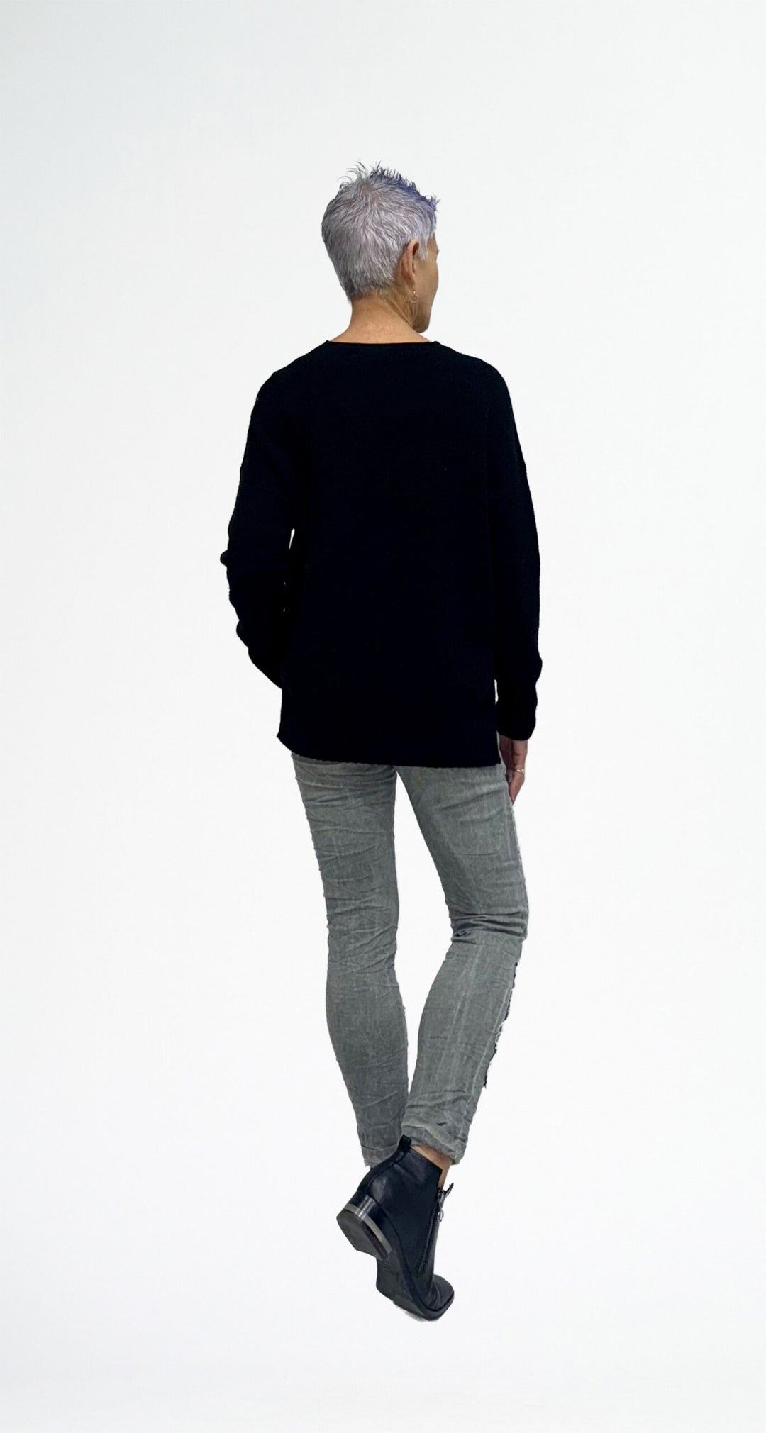 Flower Applique Khaki Pants