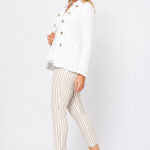 Linen Jacket w Bamboo Buttons
