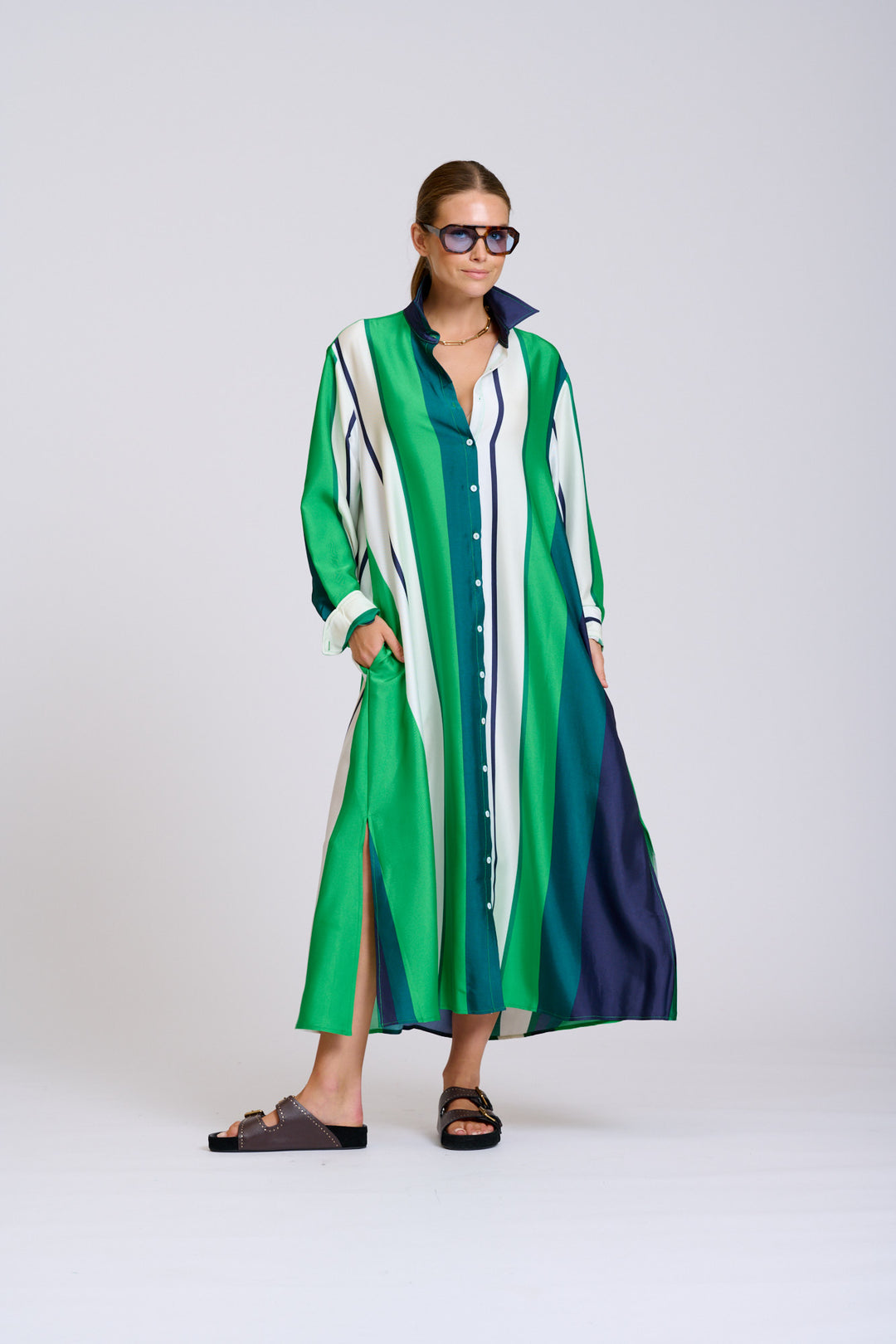 Luxe Luna Longline Shirtdress