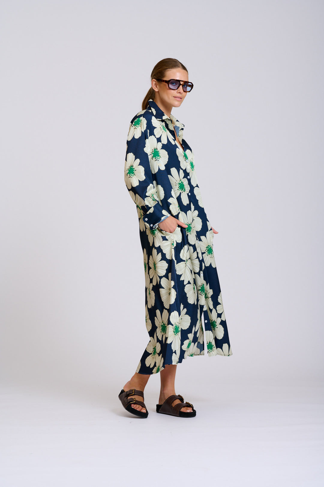 Luxe Luna Shirtdress Floral