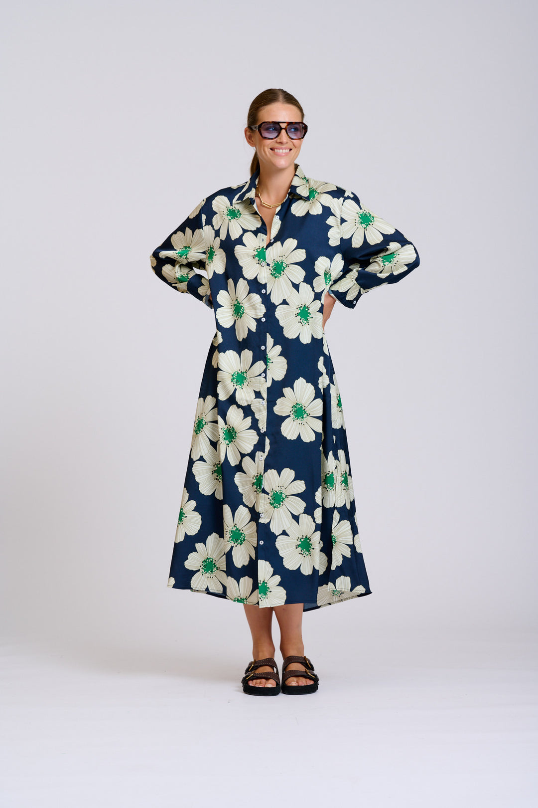 Luxe Luna Shirtdress Floral