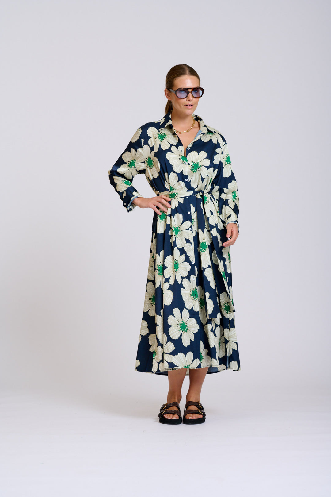 Luxe Luna Shirtdress Floral
