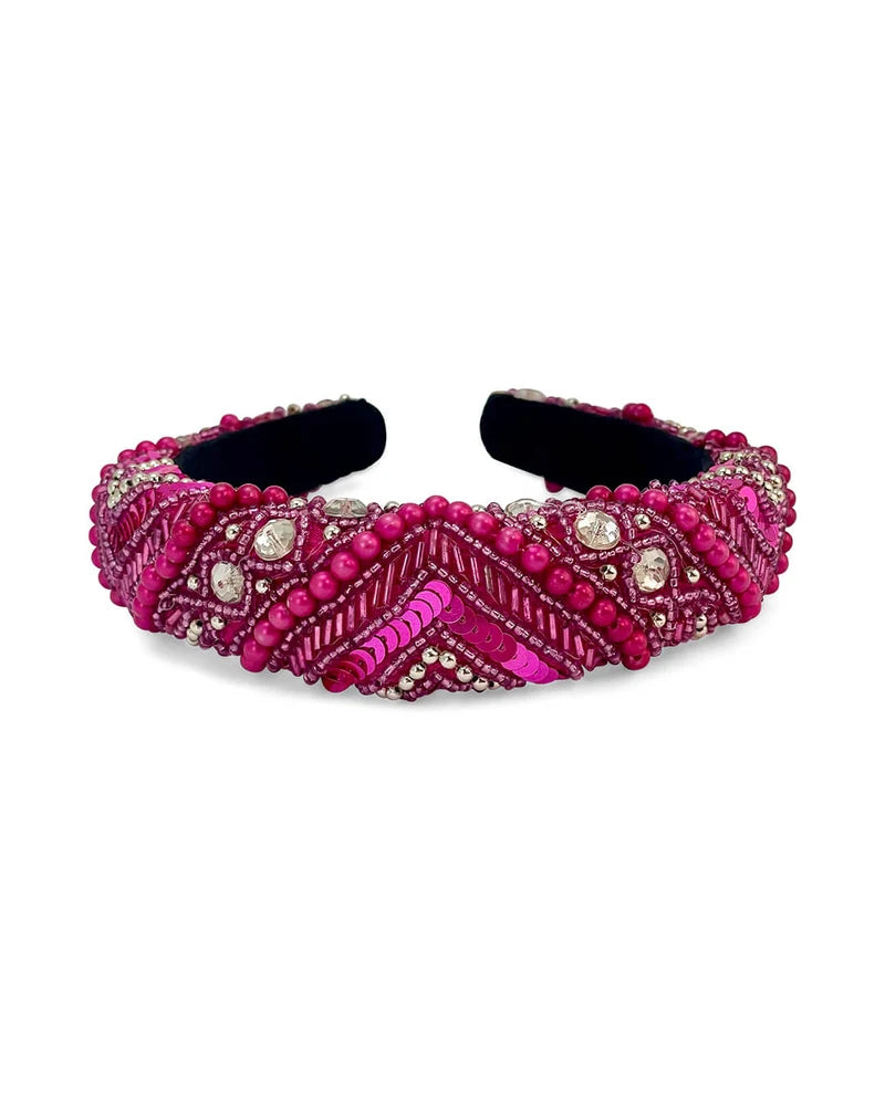 Mixed Bead Sequin Headband