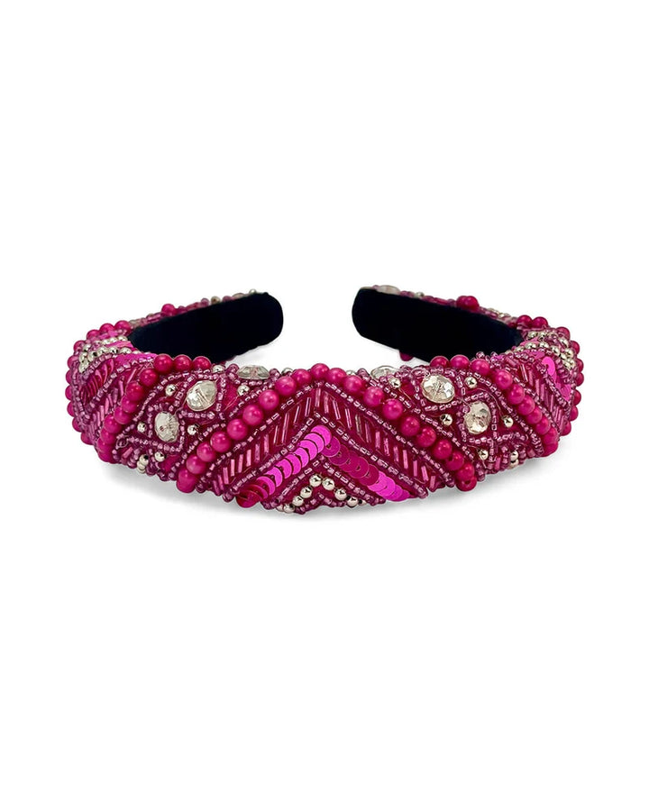 Mixed Bead Sequin Headband