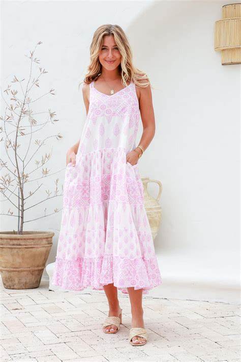 Pastel Pink Summer Dress