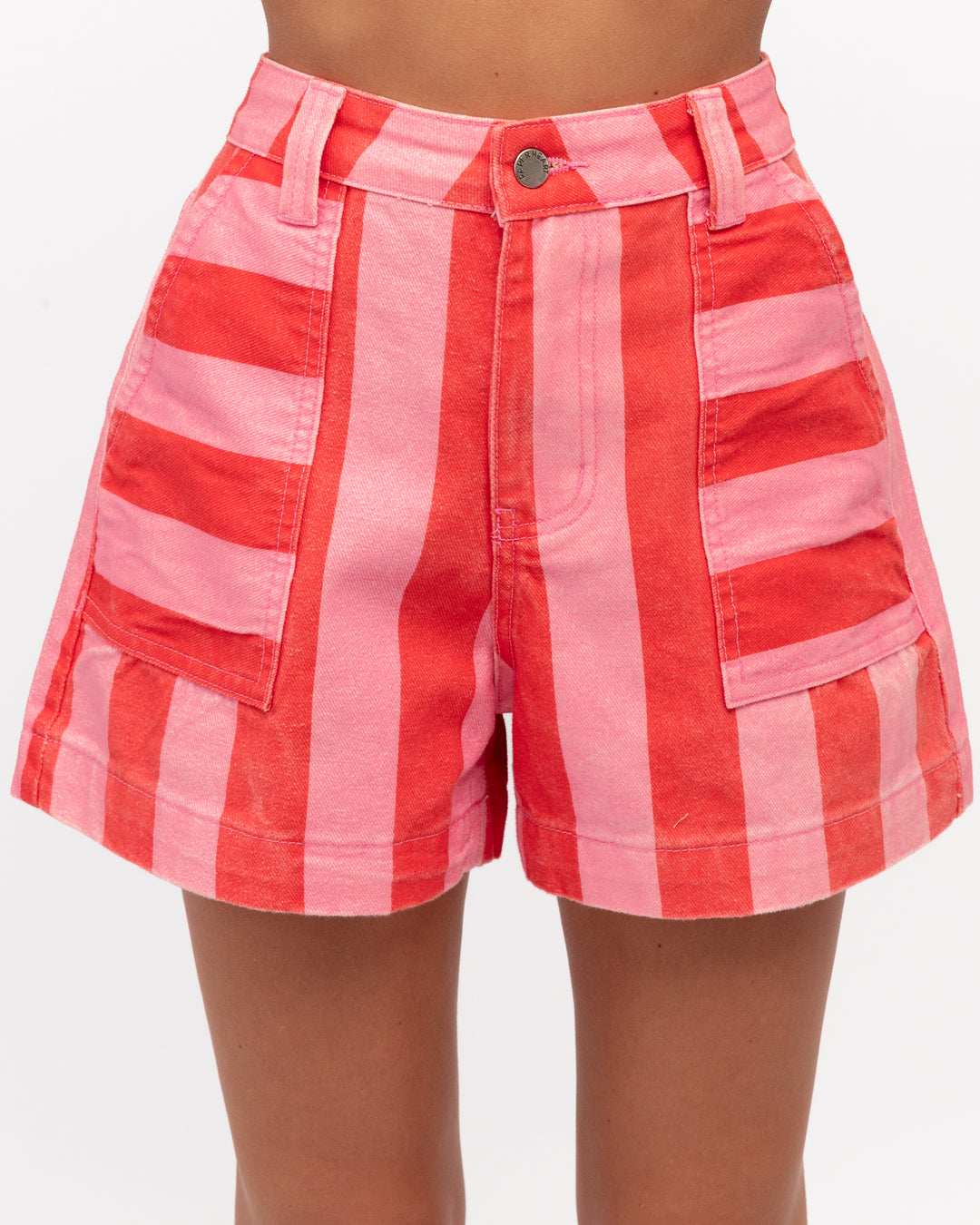 Ella Stripe Drill Short