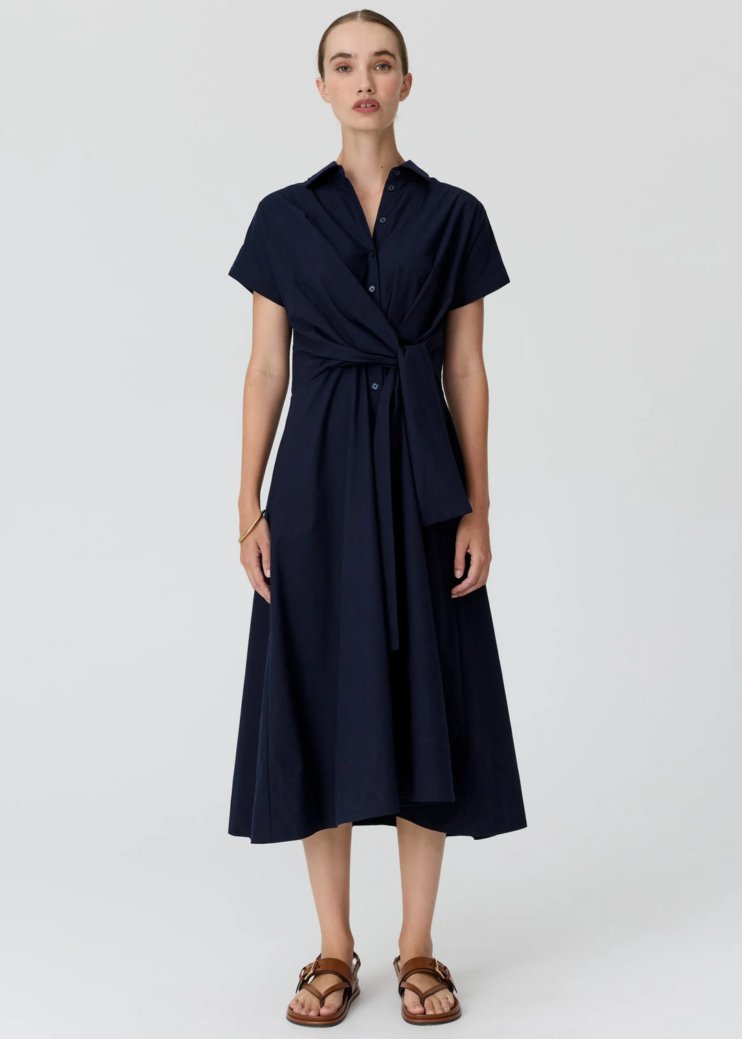 Elina Wrap Shirt Dress