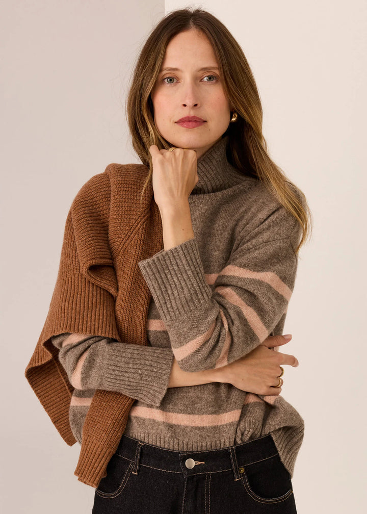 Astor Stripe Turtleneck Knit