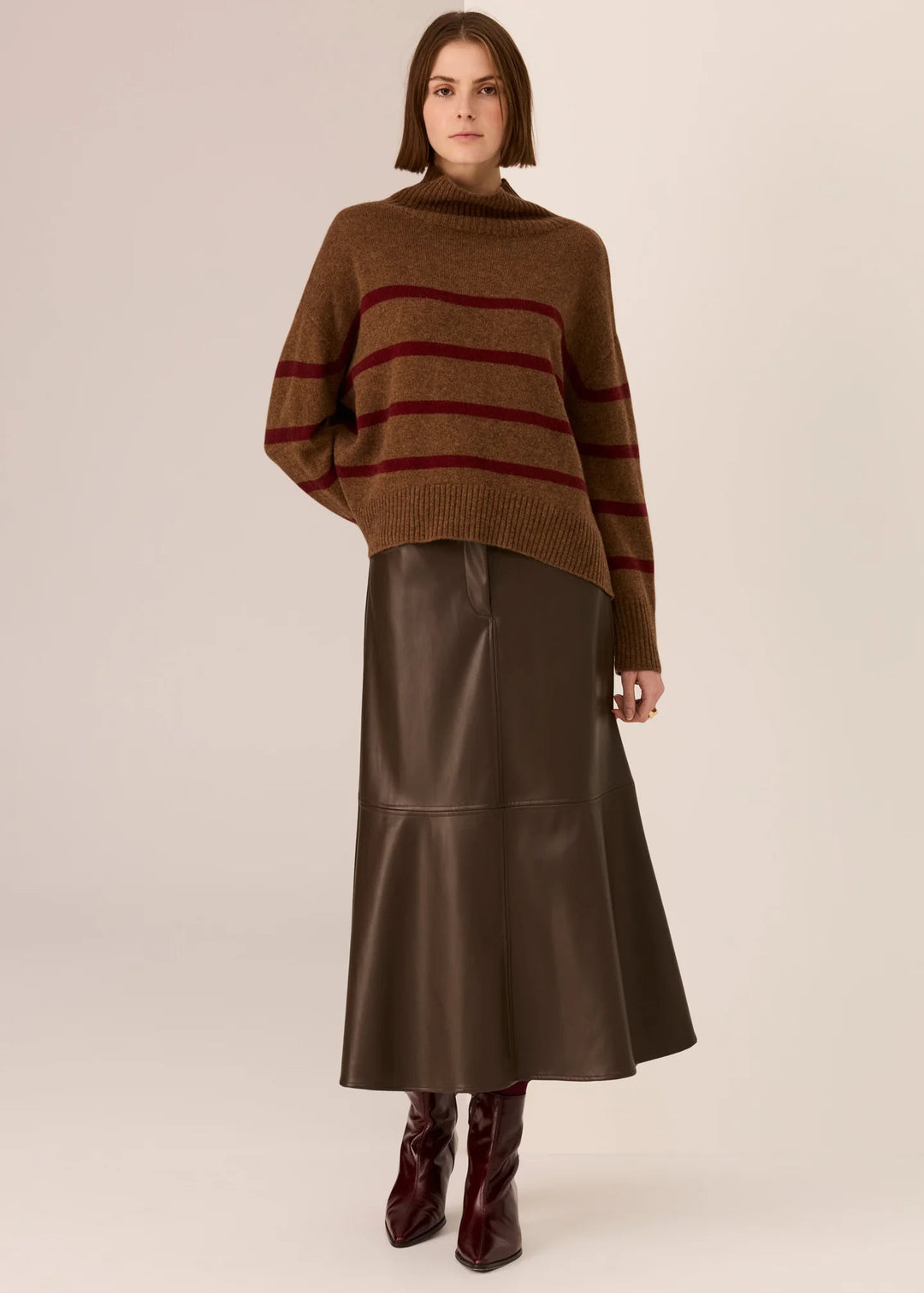 Astor Stripe Turtleneck Knit