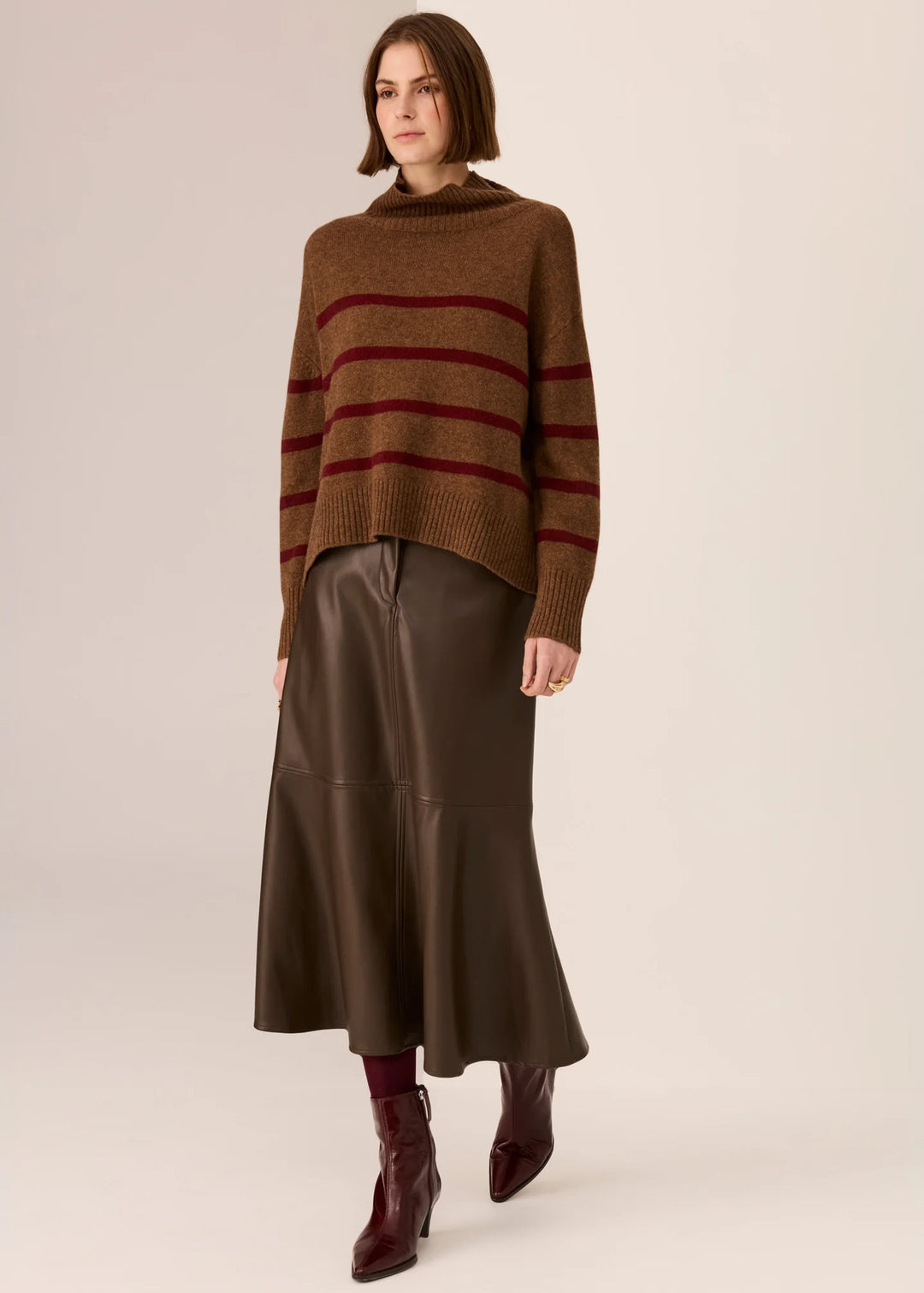 Astor Stripe Turtleneck Knit
