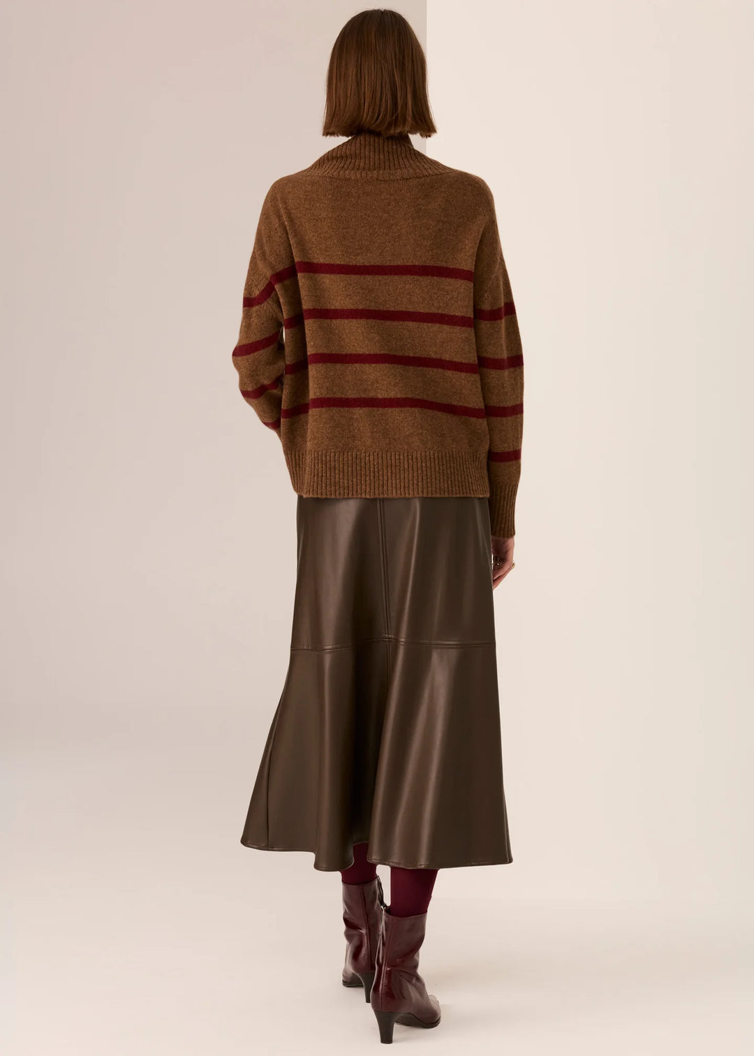 Astor Stripe Turtleneck Knit