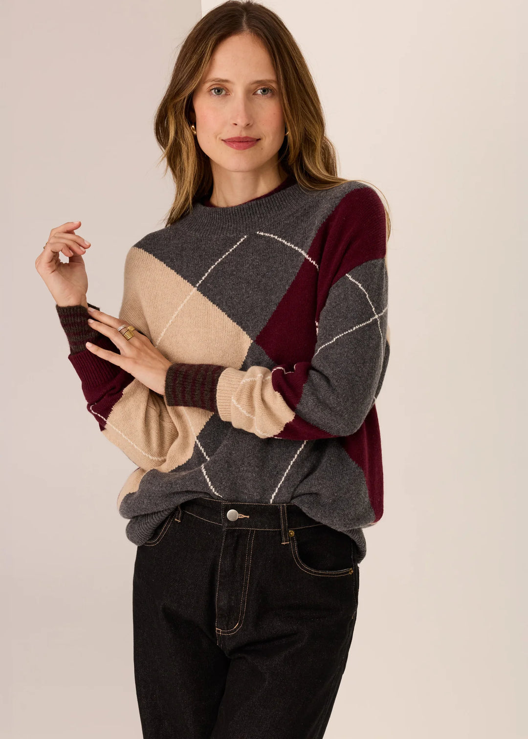 Loren Argyle Knit