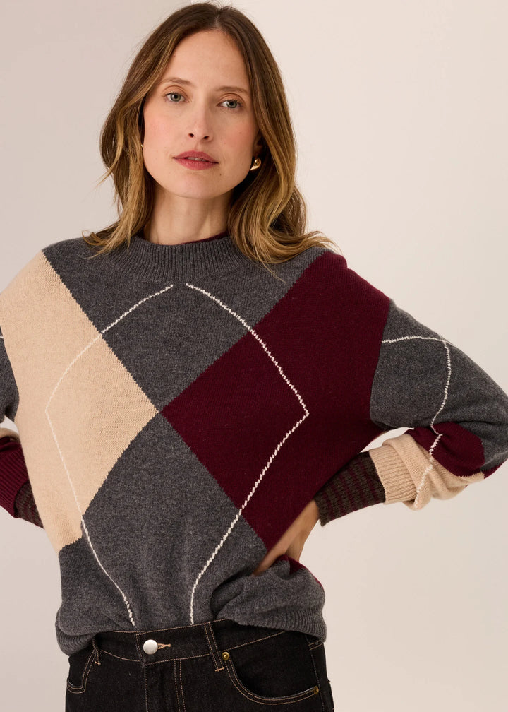 Loren Argyle Knit