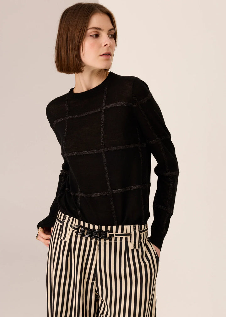 Westin Lurex Check Knit