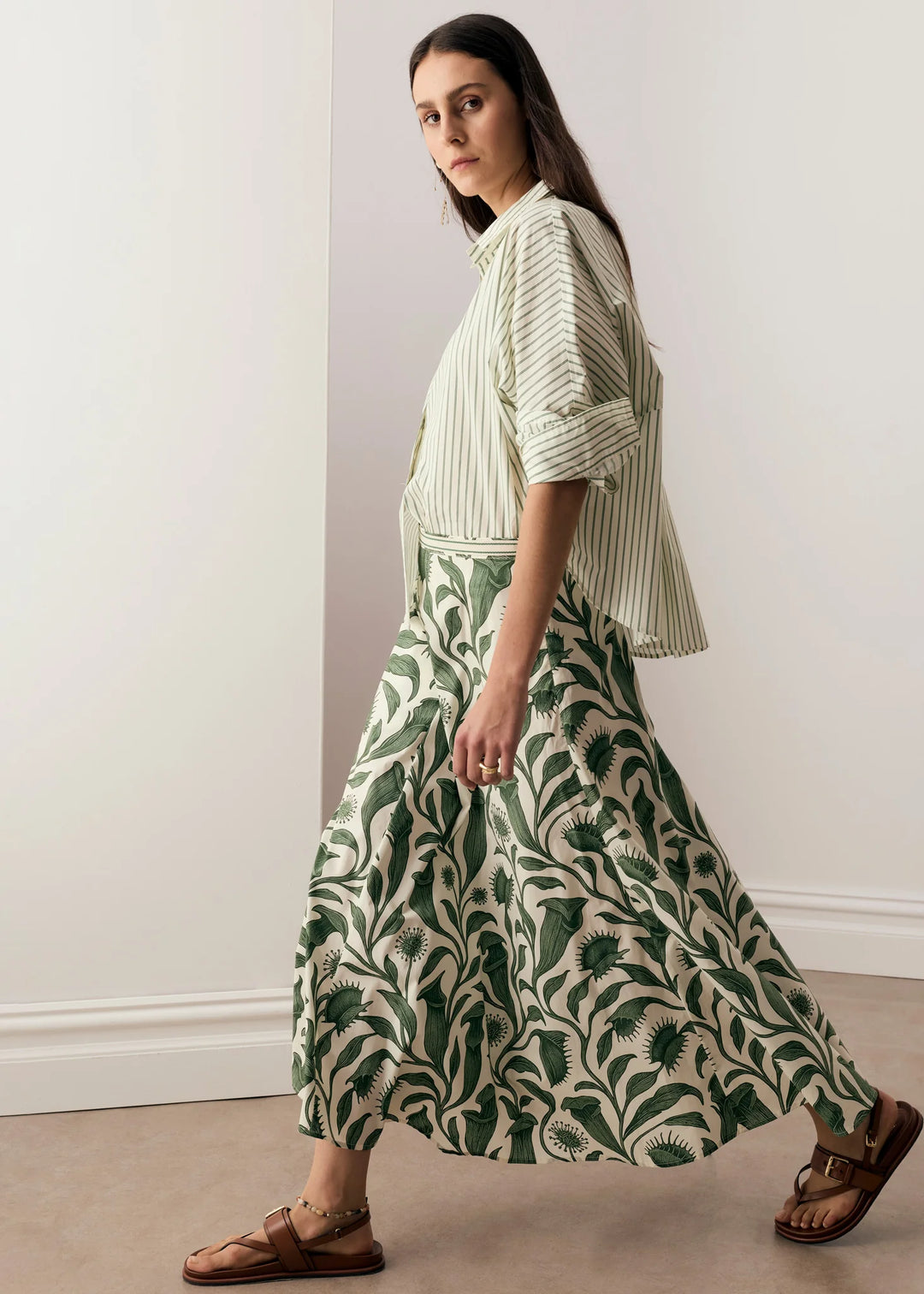 Botanica Stripe Two Way Shirt