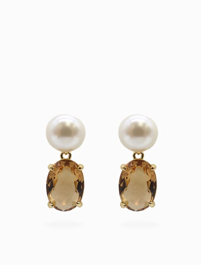 Pearl and Pale Peach Drops