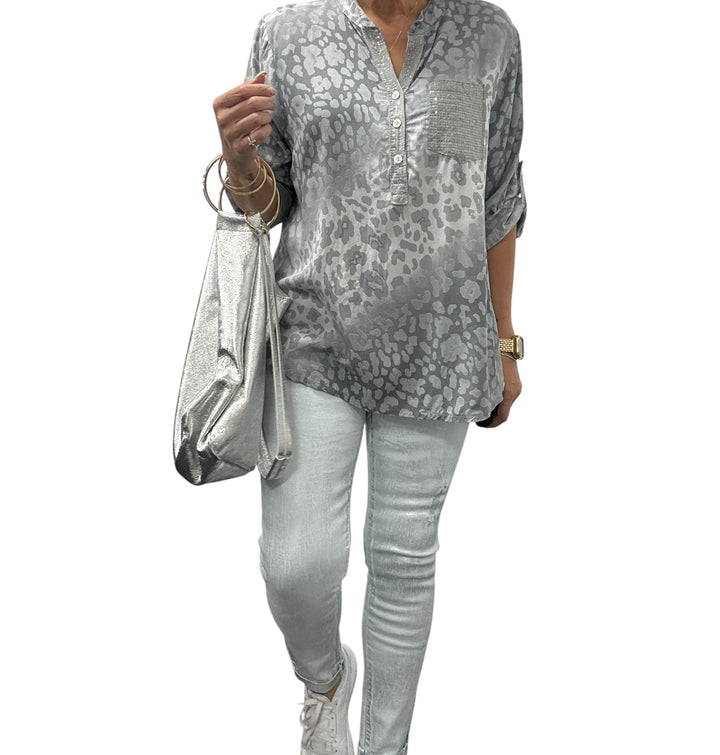 LIBERATO LEOPARD SEQ SHIRT