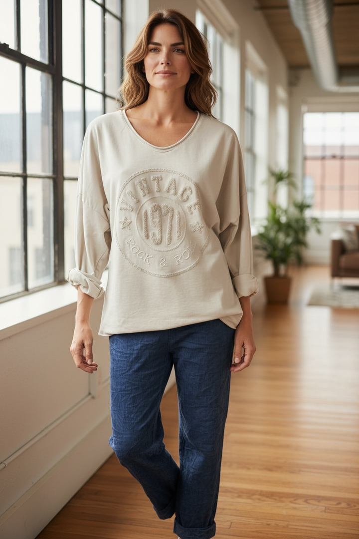 Vintage Embossed Top