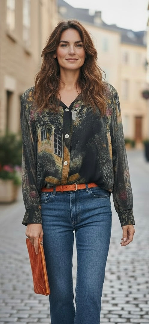 Dolci Jungle Silk Shirt