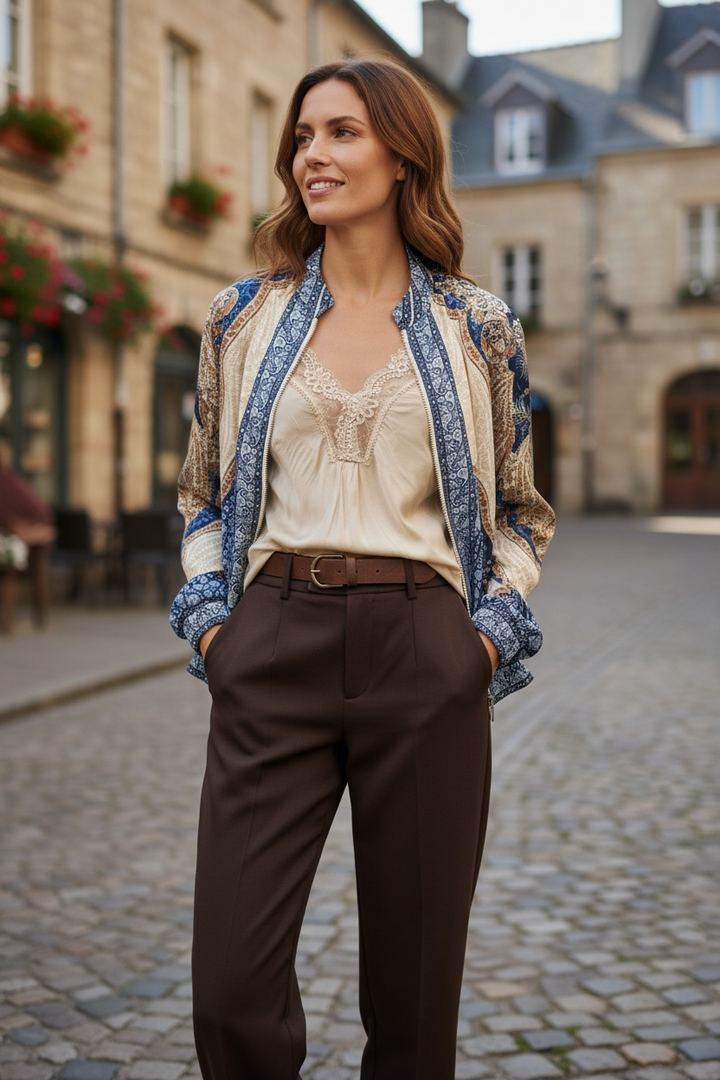 Abruzzo Paisley Silk Bomber