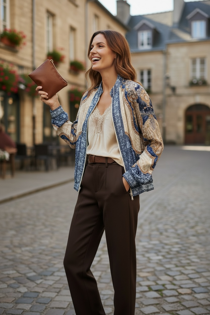 Abruzzo Paisley Silk Bomber
