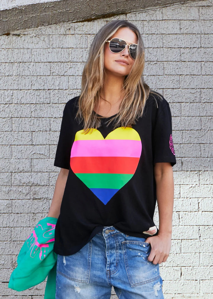 Rainbow Heart Tee