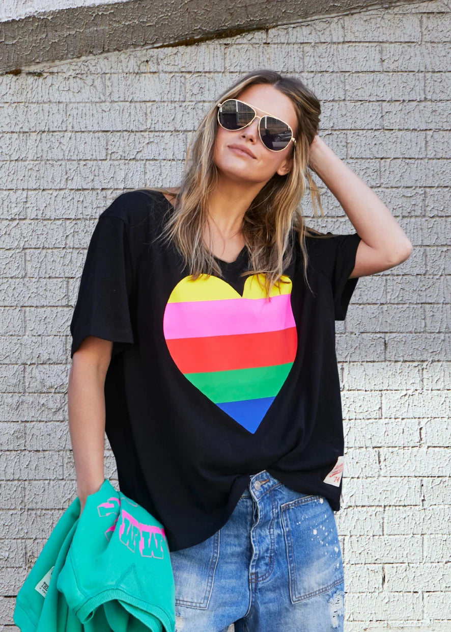 Rainbow Heart Tee