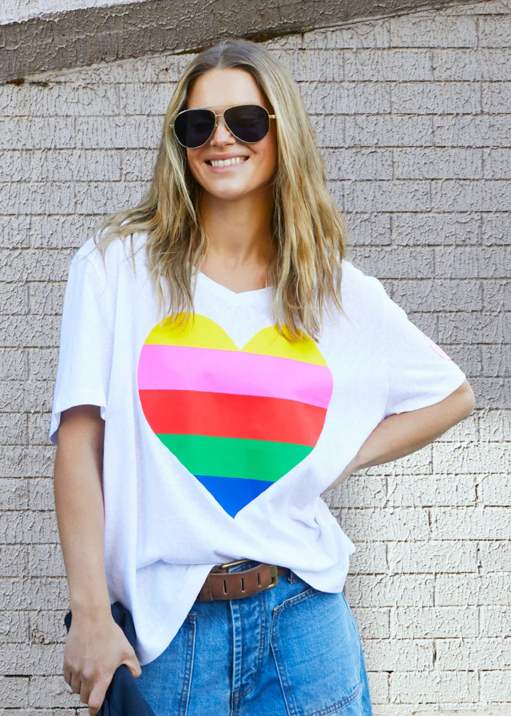 Rainbow Heart Tee