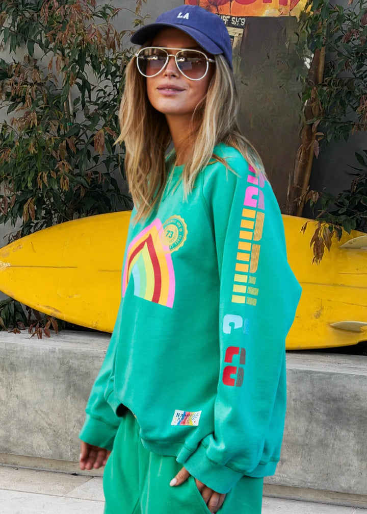 Vintage Wash Rainbow Sweat